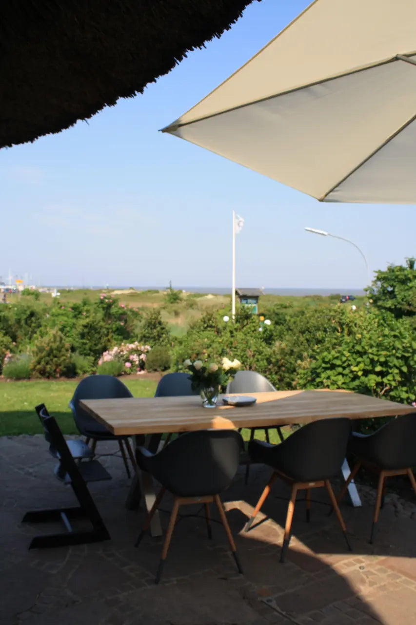 Reetdachhaus mit Meerblick in Munkmarsch – Sylt